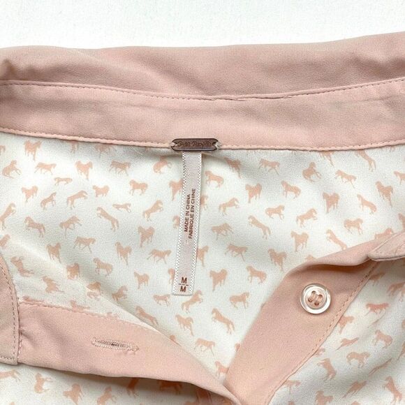 Free People Sheer Long Sleeve Horse Print Popover Blouse - Picture 4 of 9